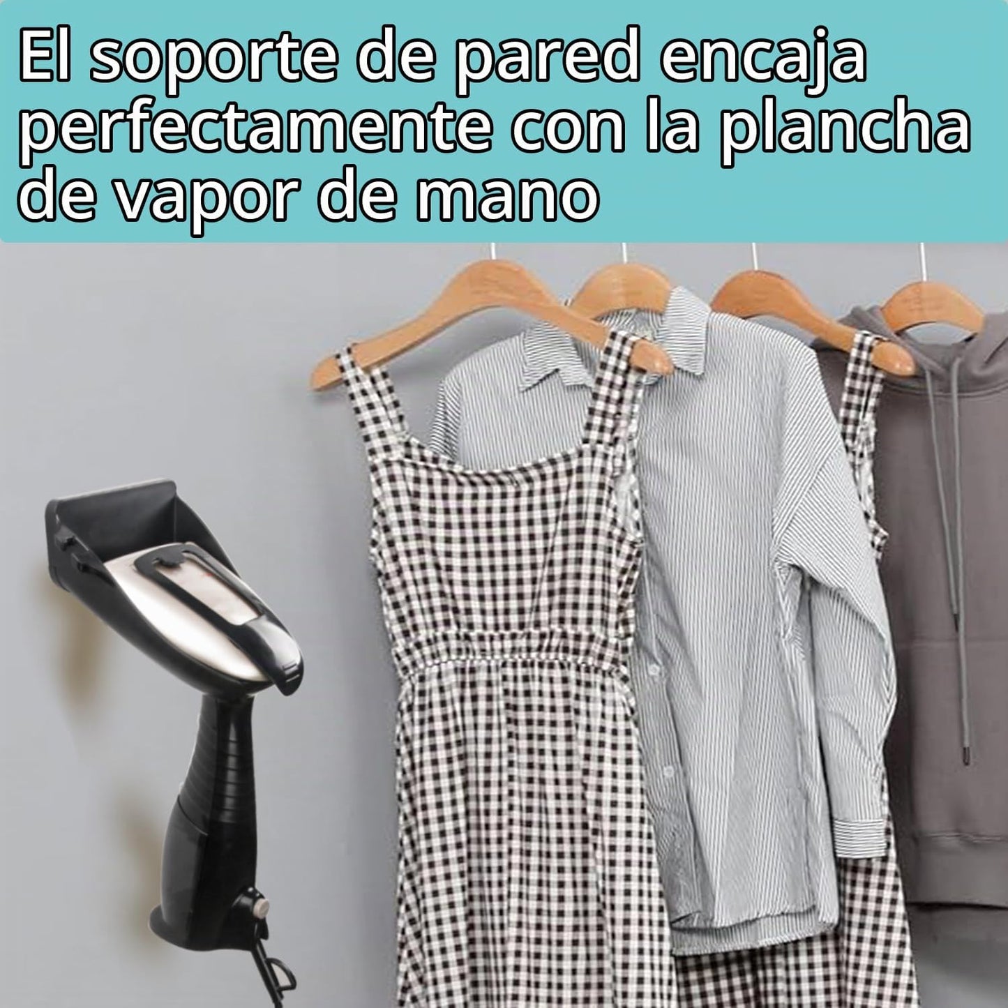 Soporte de pared para tabla de planchar para ropa para vaporizador...