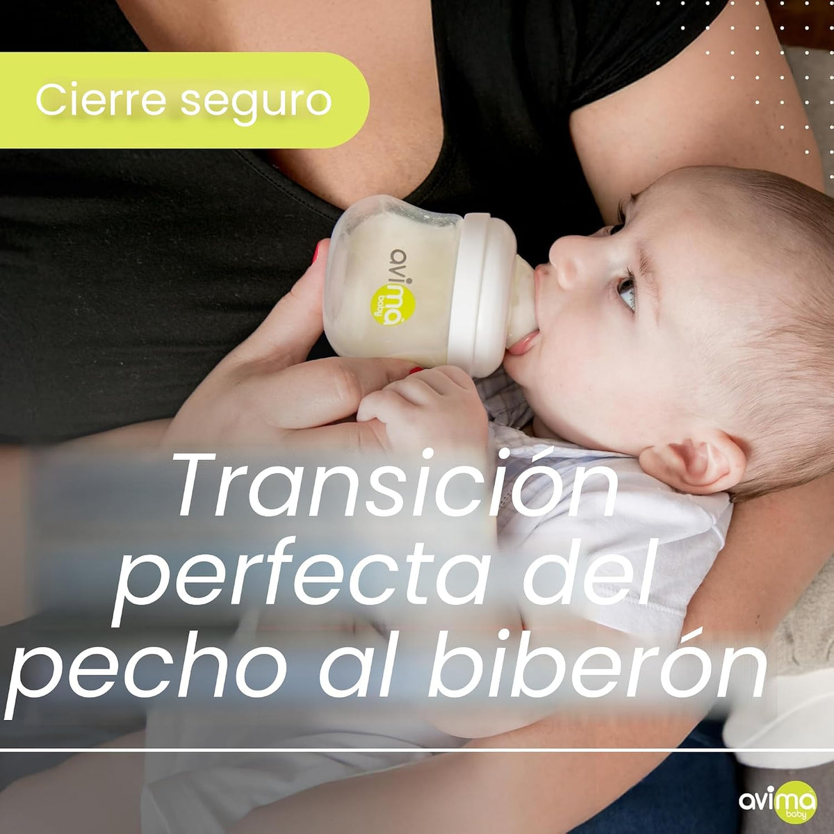 Avima Biberones anticólicos de 4 onzas con pezones de flujo lento....