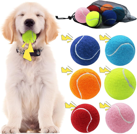 Swingers Pelotas de tenis chirriantes para perros, pelotas de tenis...