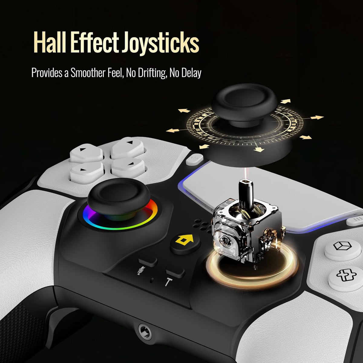 Controlador inalámbrico BETMI compatible con PS-5\/Pro\/Slim\/PC (b...