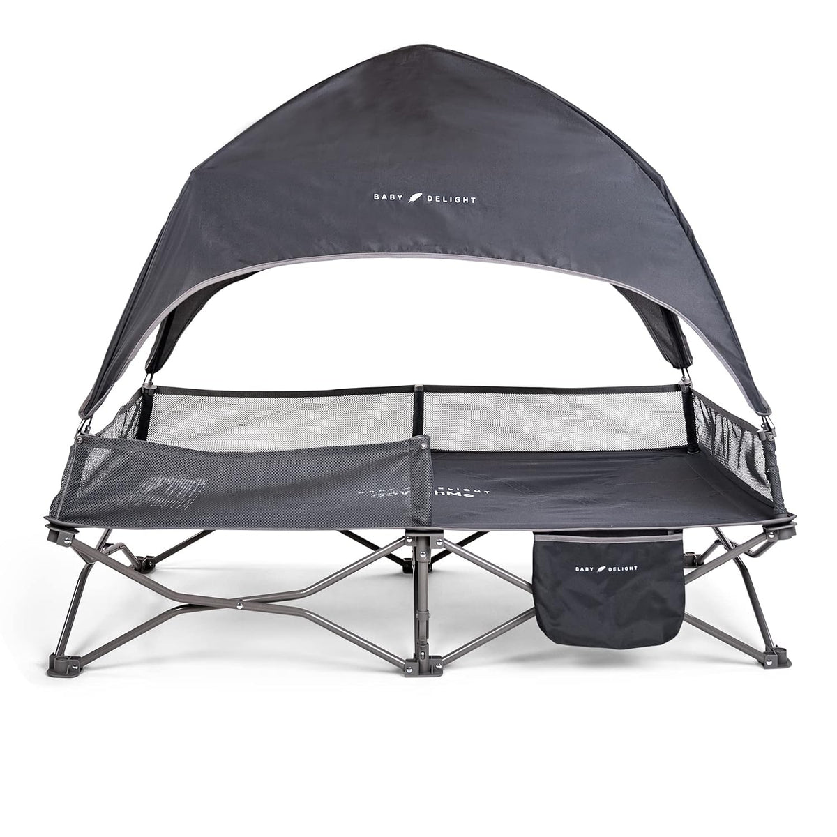 Baby Delight Go with Me Bungalow Deluxe - Cuna portátil, color gris...