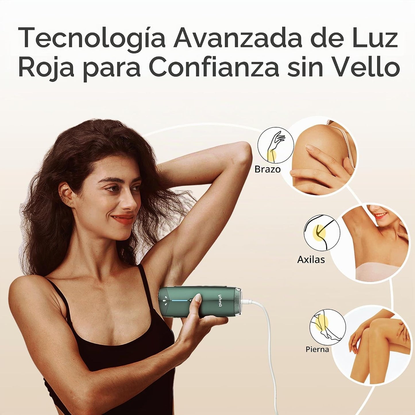 Dispositivo de Depilación IPL de Enfriamiento por Hielo Amifiy para...
