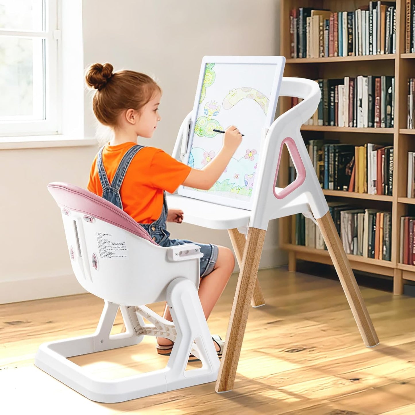 Silla alta para bebé, para bebés y niños pequeños, silla alta conve...