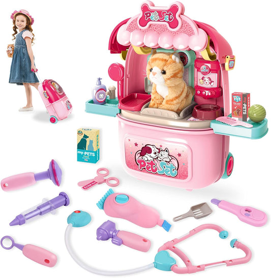 MAGIC4U Maleta transportadora para el cuidado de gatos y mascotas,...