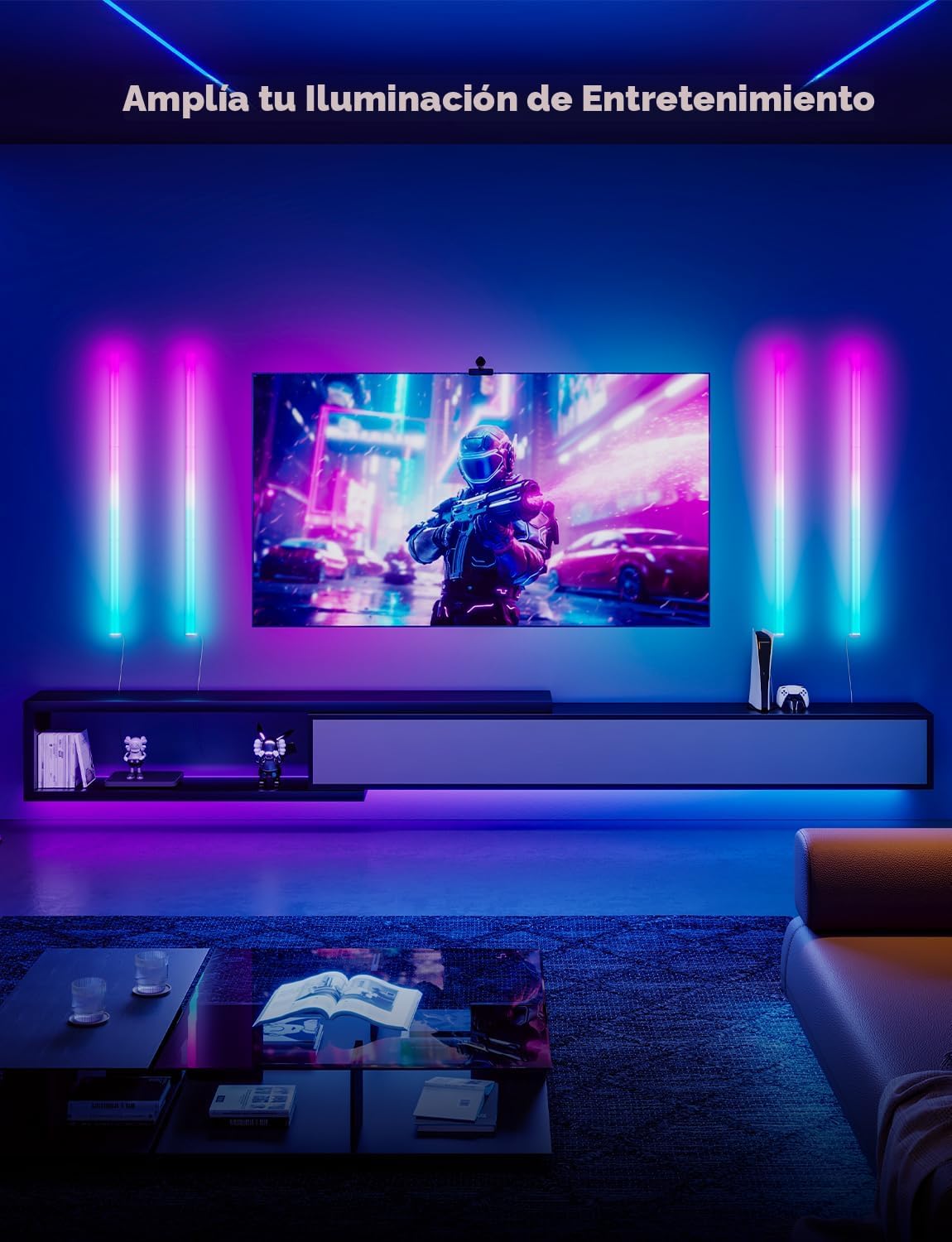 Govee Glide - Luces de pared, luz LED RGBIC, luz inteligente para j...