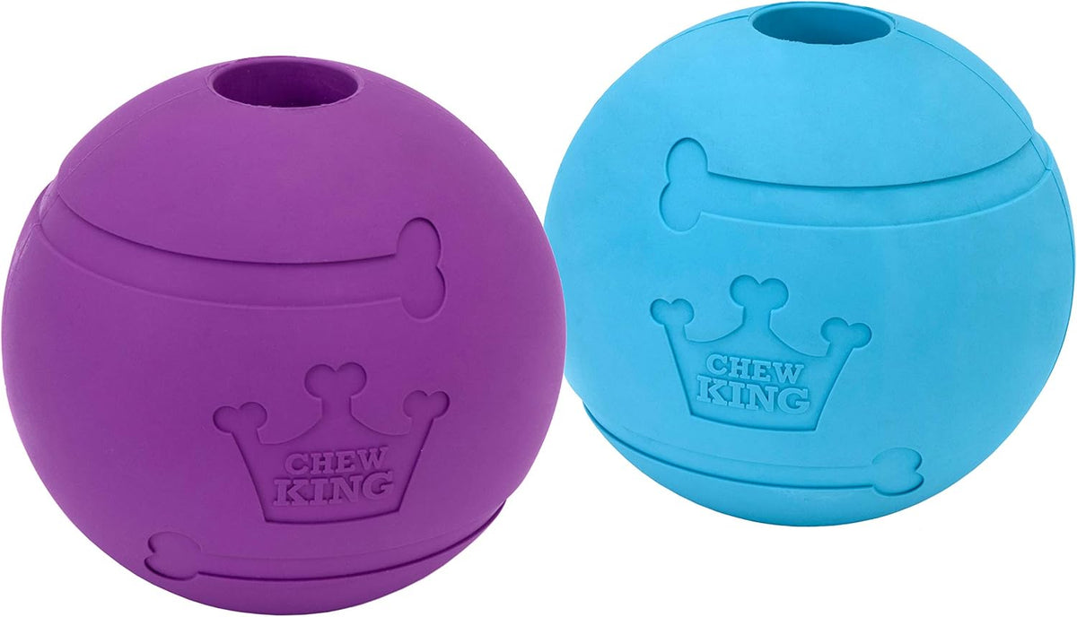 Chew King - Pelotas para lanzar y buscar, juguete de goma natural e...