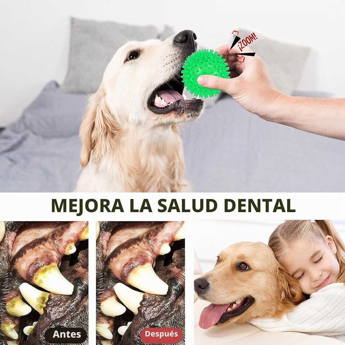 petizer Paquete de 3 bolas chirriantes de juguete para perros de 2....