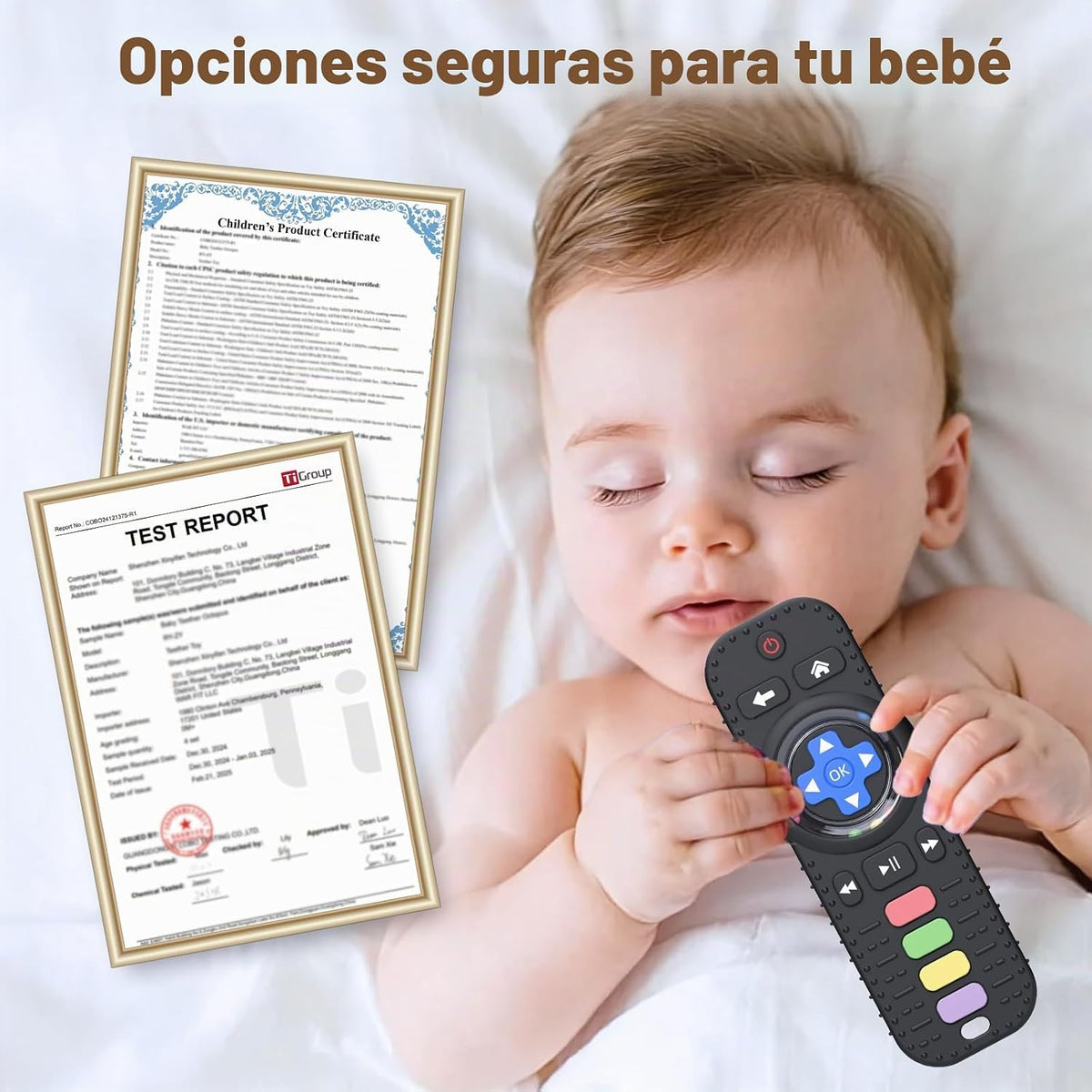 Juguetes de dentición para bebés, control remoto de TV, mordedor, j...