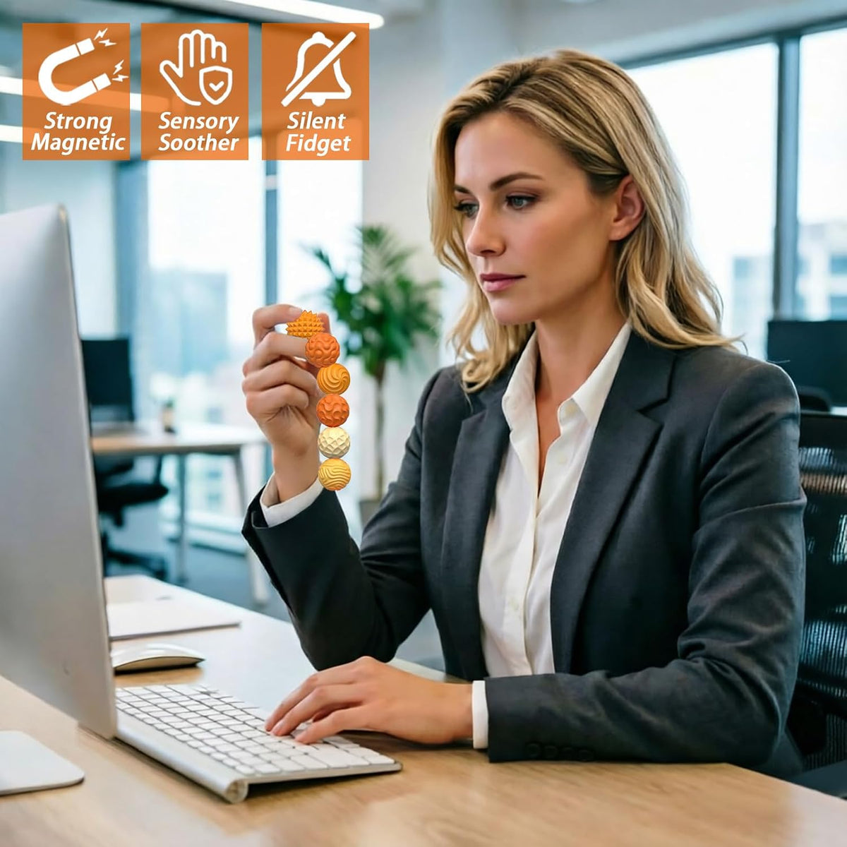 FNASKLEI Juguetes sensoriales para adultos con bolas magnéticas \u2...