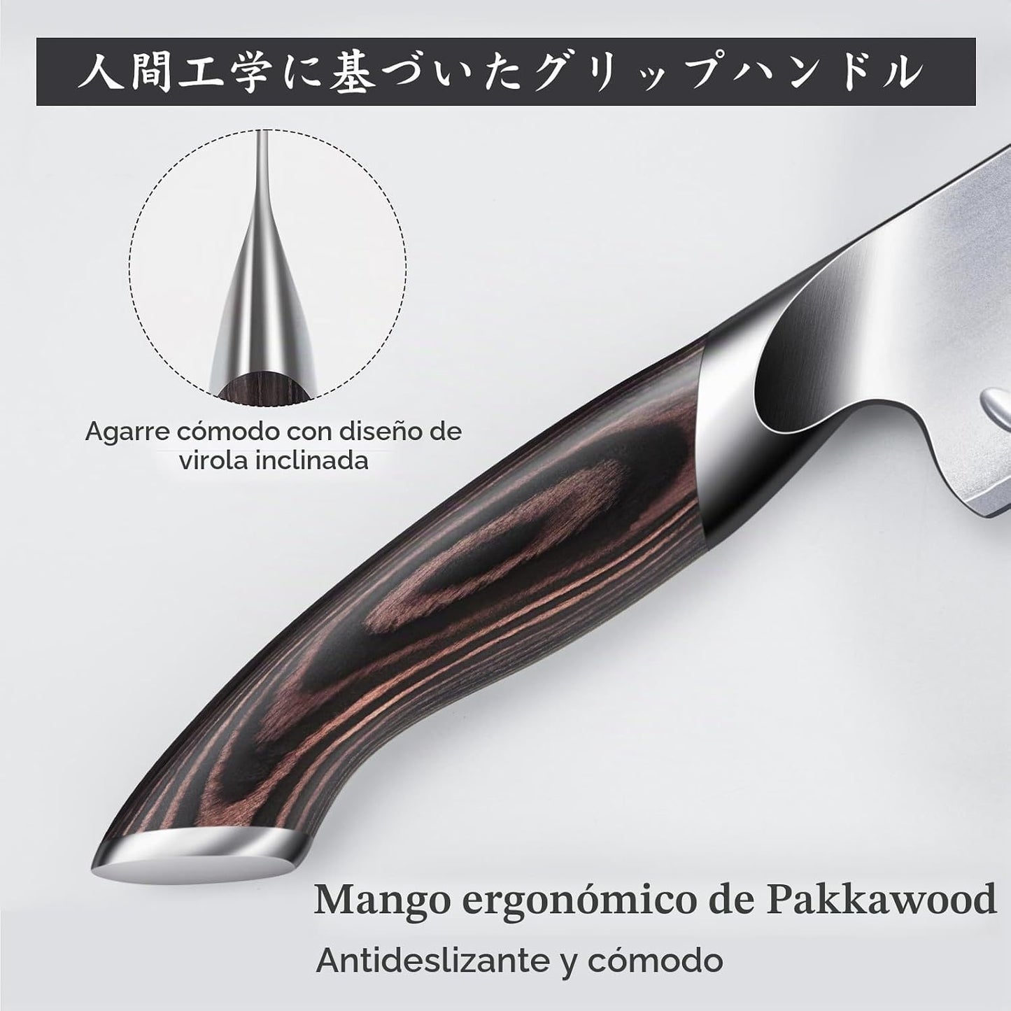 HOSHANHO Cuchillo de chef japonés de 5 pulgadas, cuchillo de cocina...