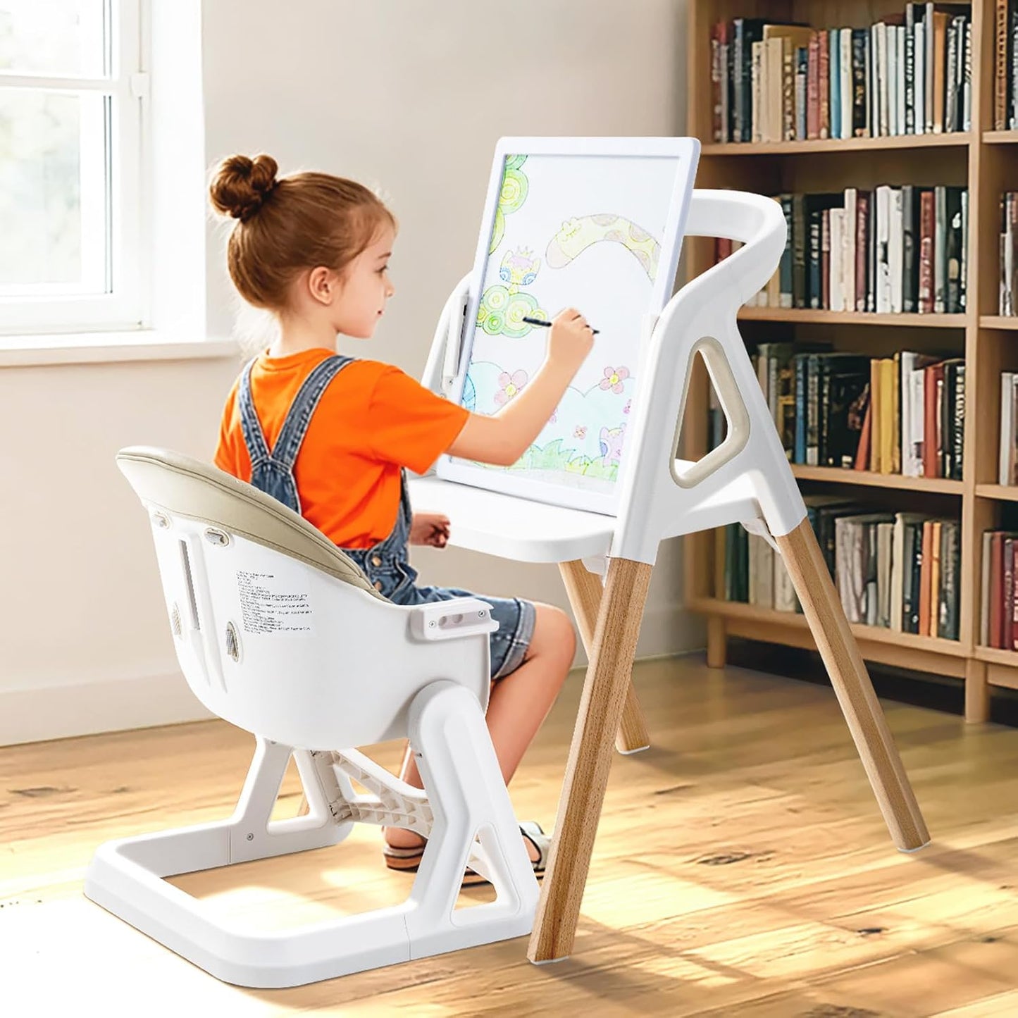 Silla alta para bebé, para bebés y niños pequeños, silla alta conve...