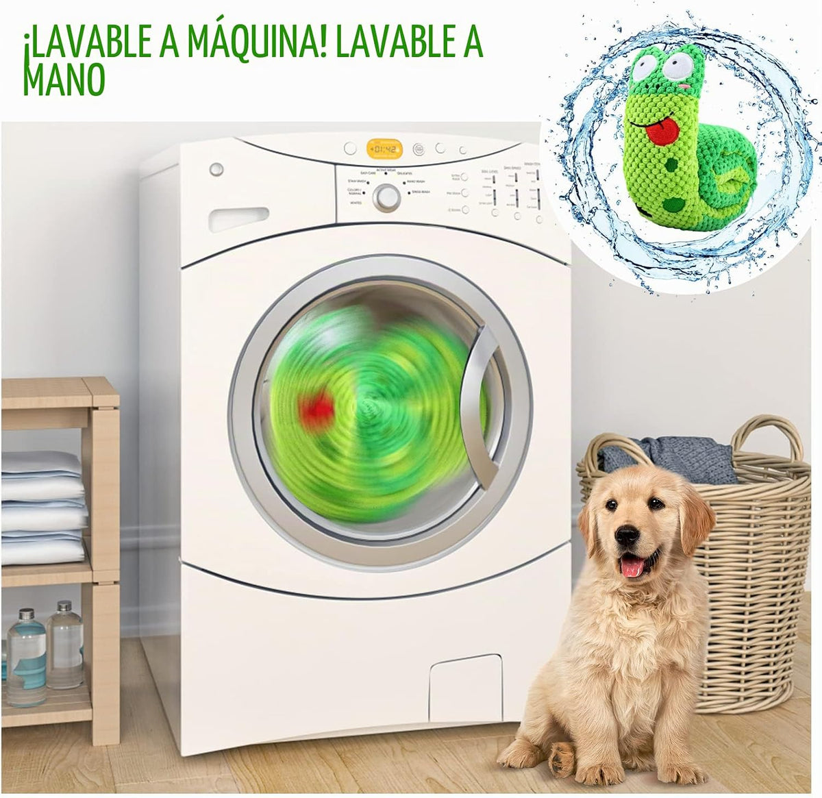 Letsmeet Juguetes para perros Squeak - Juego de liberación de estré...