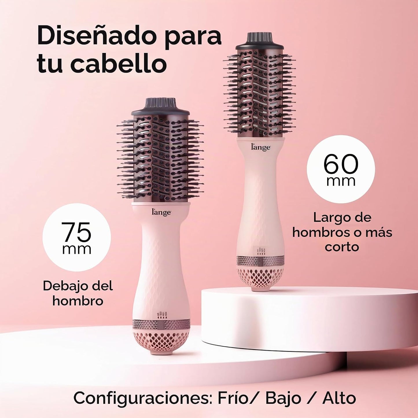 L'ANGE HAIR Le Volume Cepillo Secador de Cabello de Titanio 2 e...