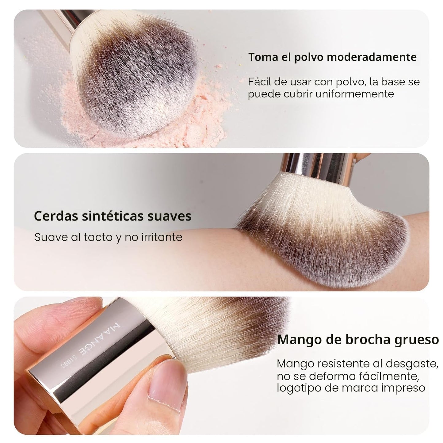 MAANGE 20 piezas de brochas de maquillaje con caja de regalo, broch...