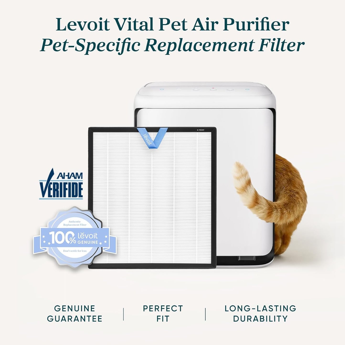 LEVOIT Purificador de aire para mascotas en el hogar, habitación gr...