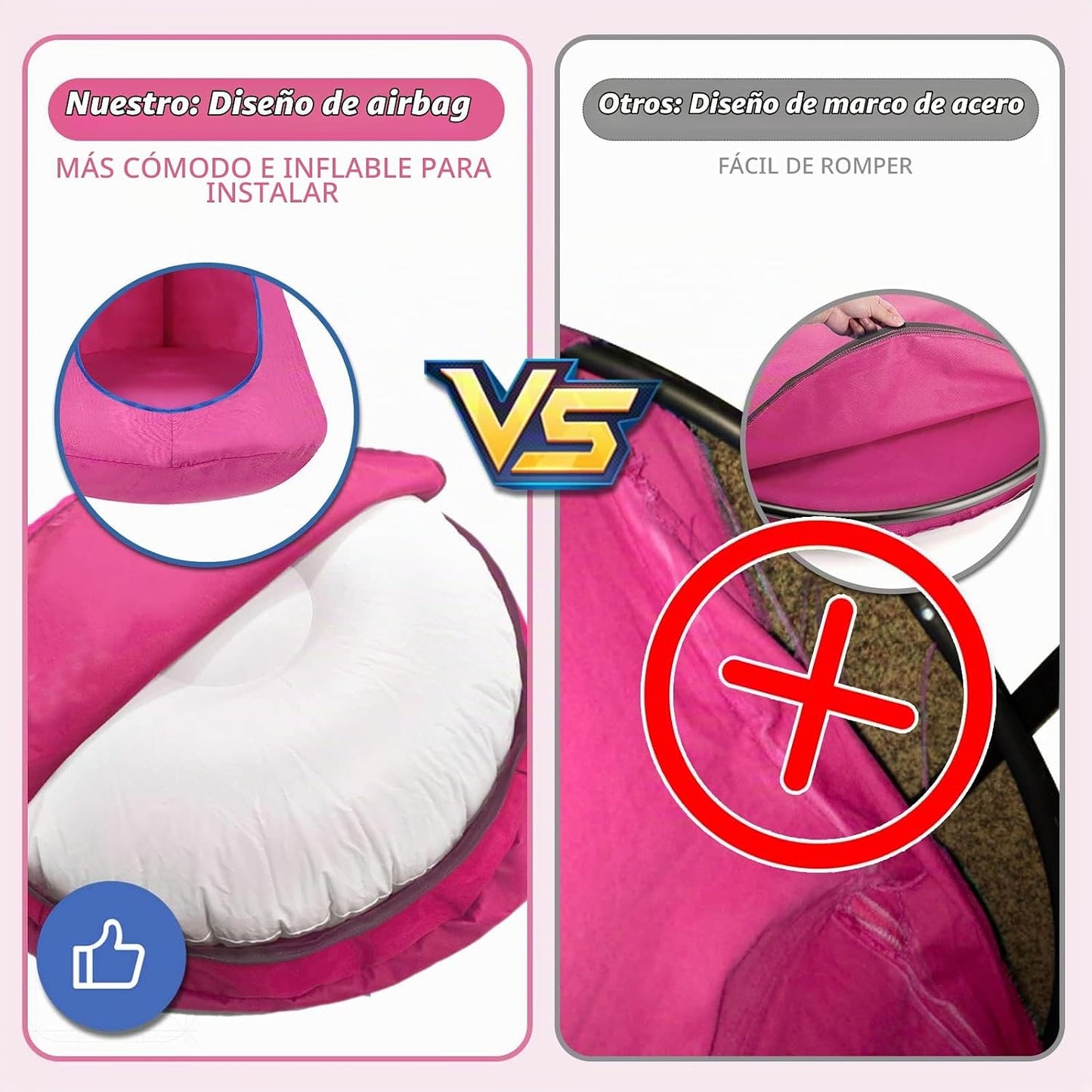 Silla Columpio Nido para Niños, Silla Hamaca Colgante con Carpa de...