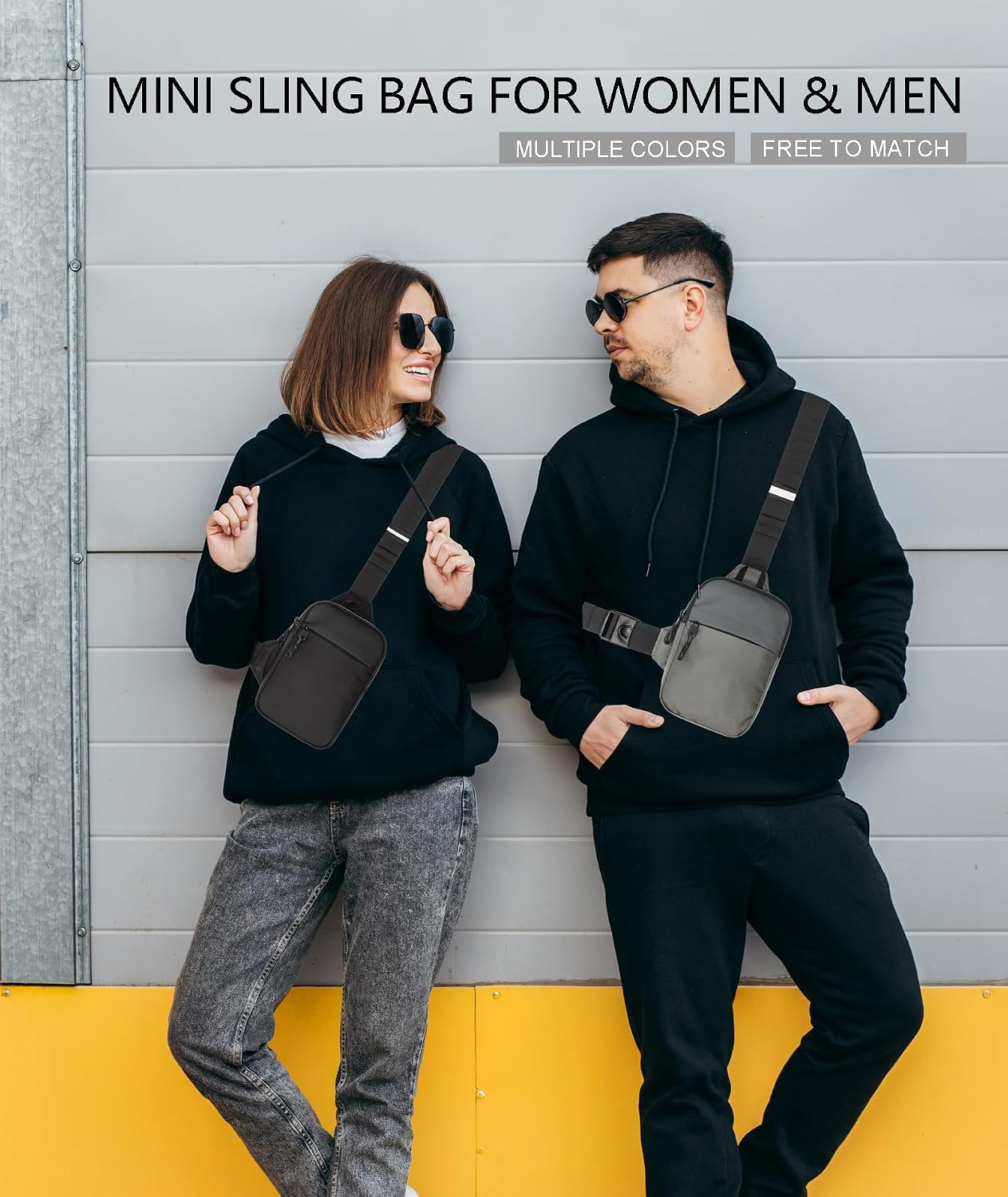 higouta Mini bolso bandolera para hombres y mujeres, pequeño bolso...