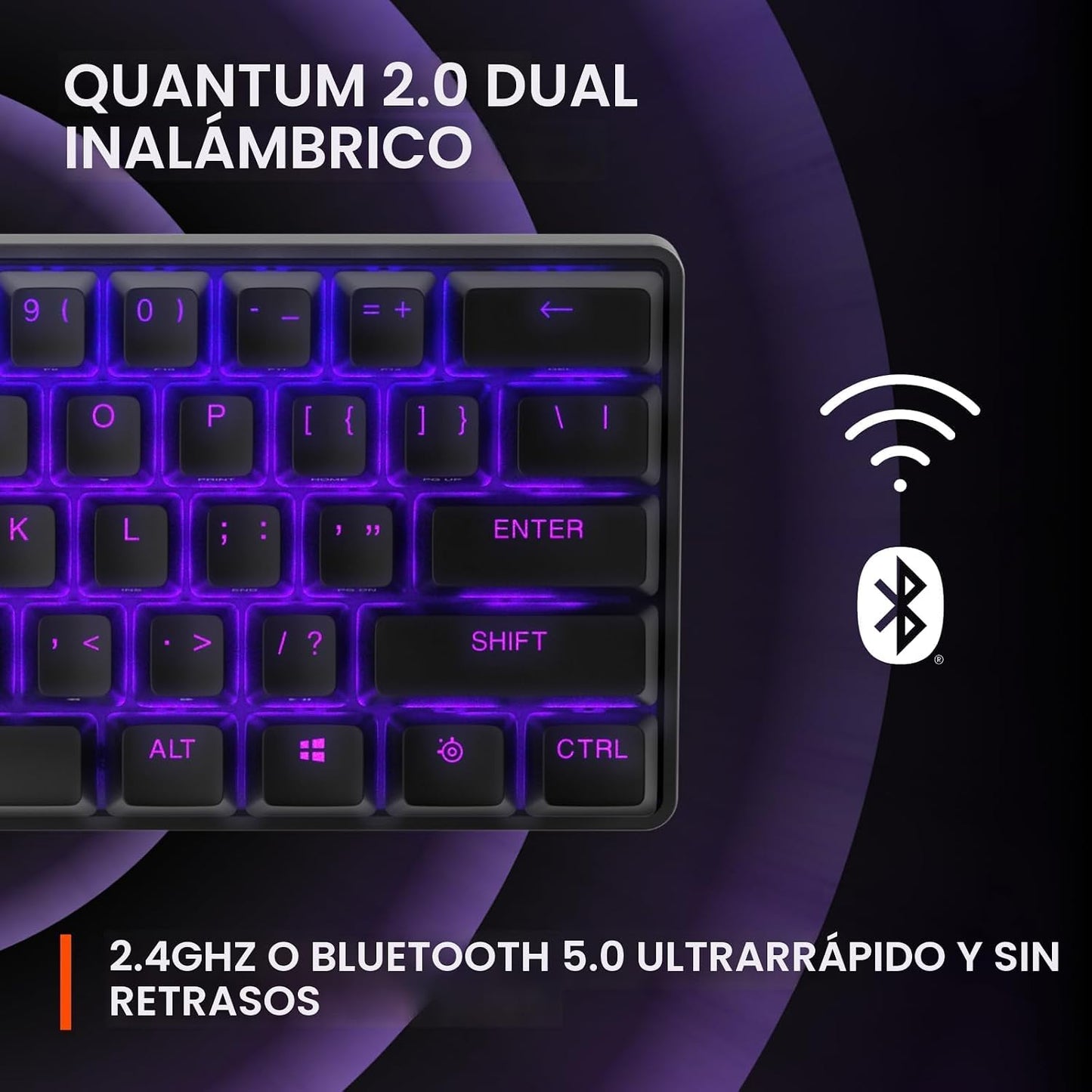 SteelSeries Teclado inalámbrico Apex Pro Mini - Diseño del 60% - Om...