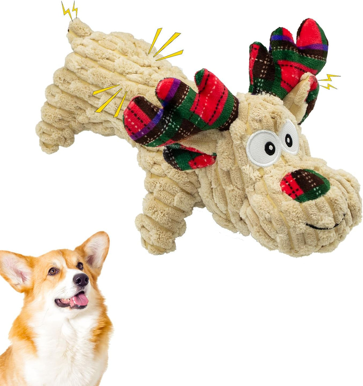 CneeeeeB Juguetes Chirriantes Interactivos para Perros Juguete de D...