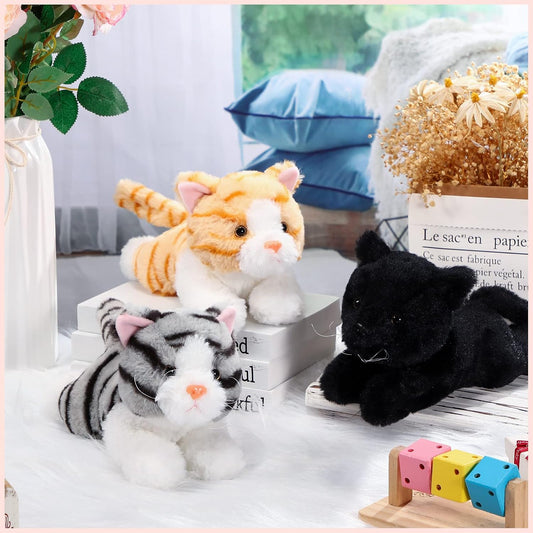 Harrycle 3 piezas de 9 pulgadas gato de peluche de peluche, estilo...