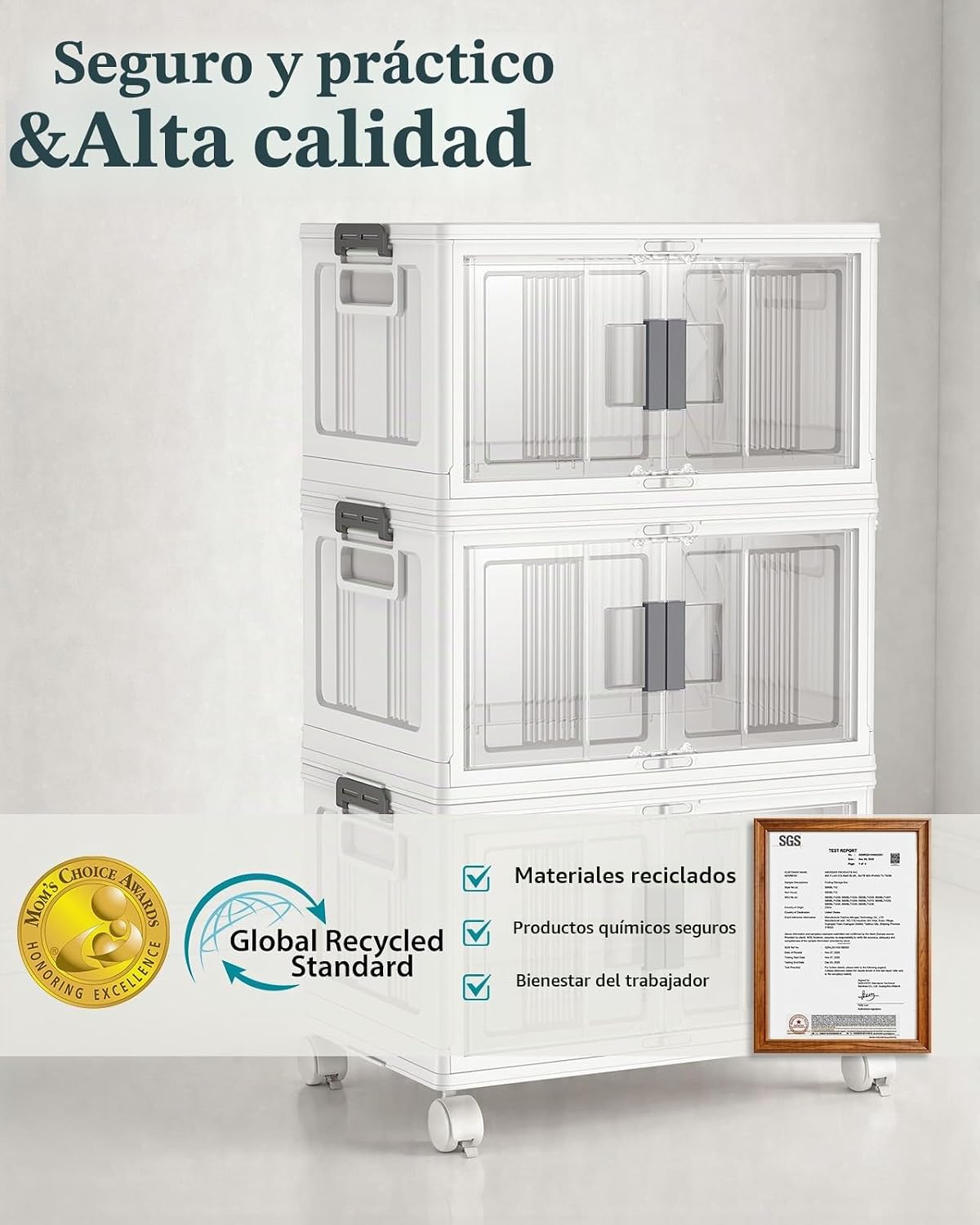 OlarHike Contenedores de almacenamiento de 144 cuartos de galón con...