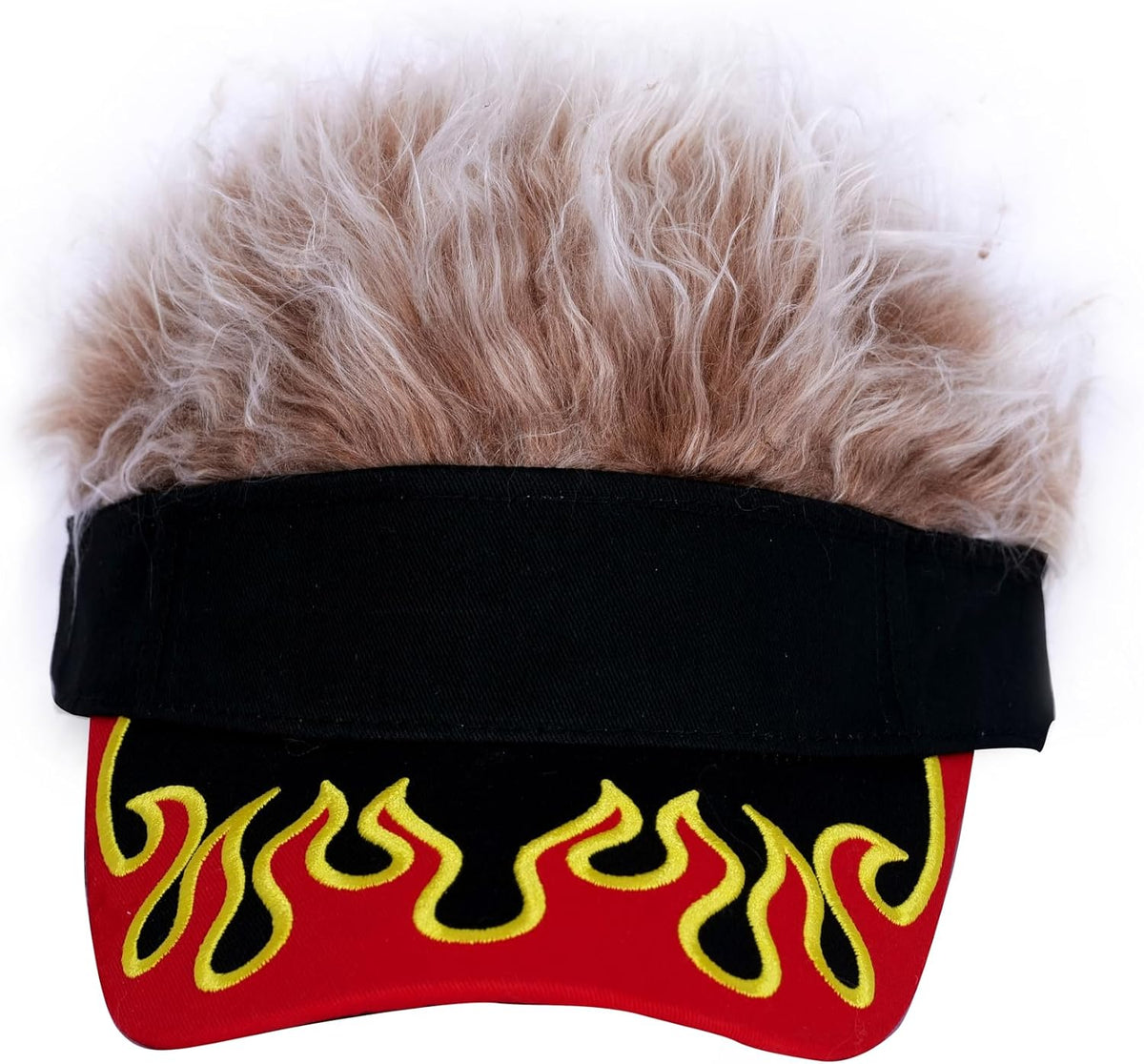 Gorra con visera para hombre con cabello falso, gorra con cabello p...