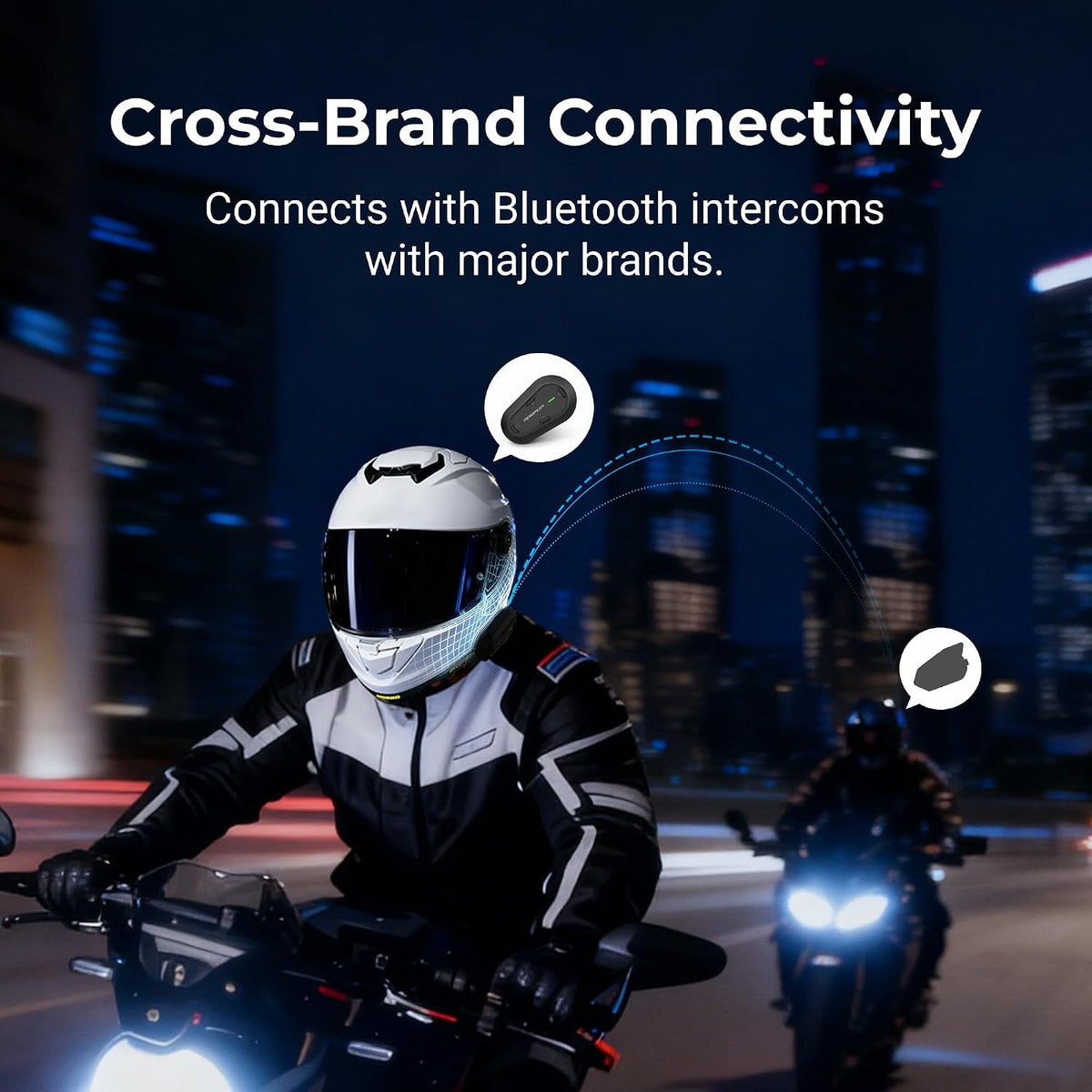 RESOPILOT Lite - Auriculares Bluetooth para casco de motocicleta, 8...