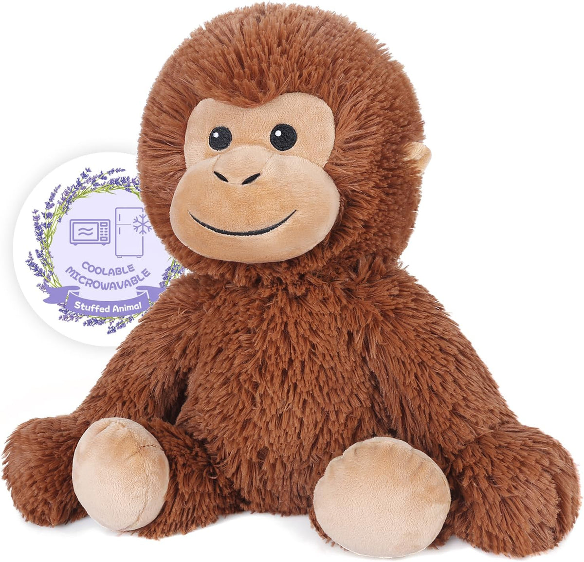 SuzziPals Almohadilla térmica para animales de peluche, peluche de...