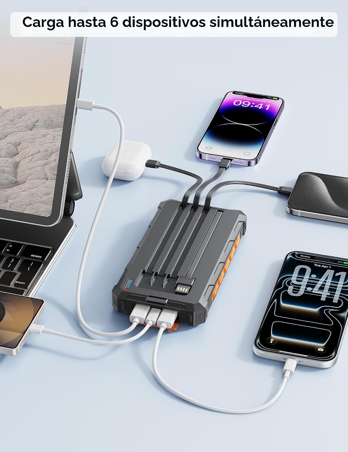 Batería externa portátil del banco 20000mah del poder del cargador...