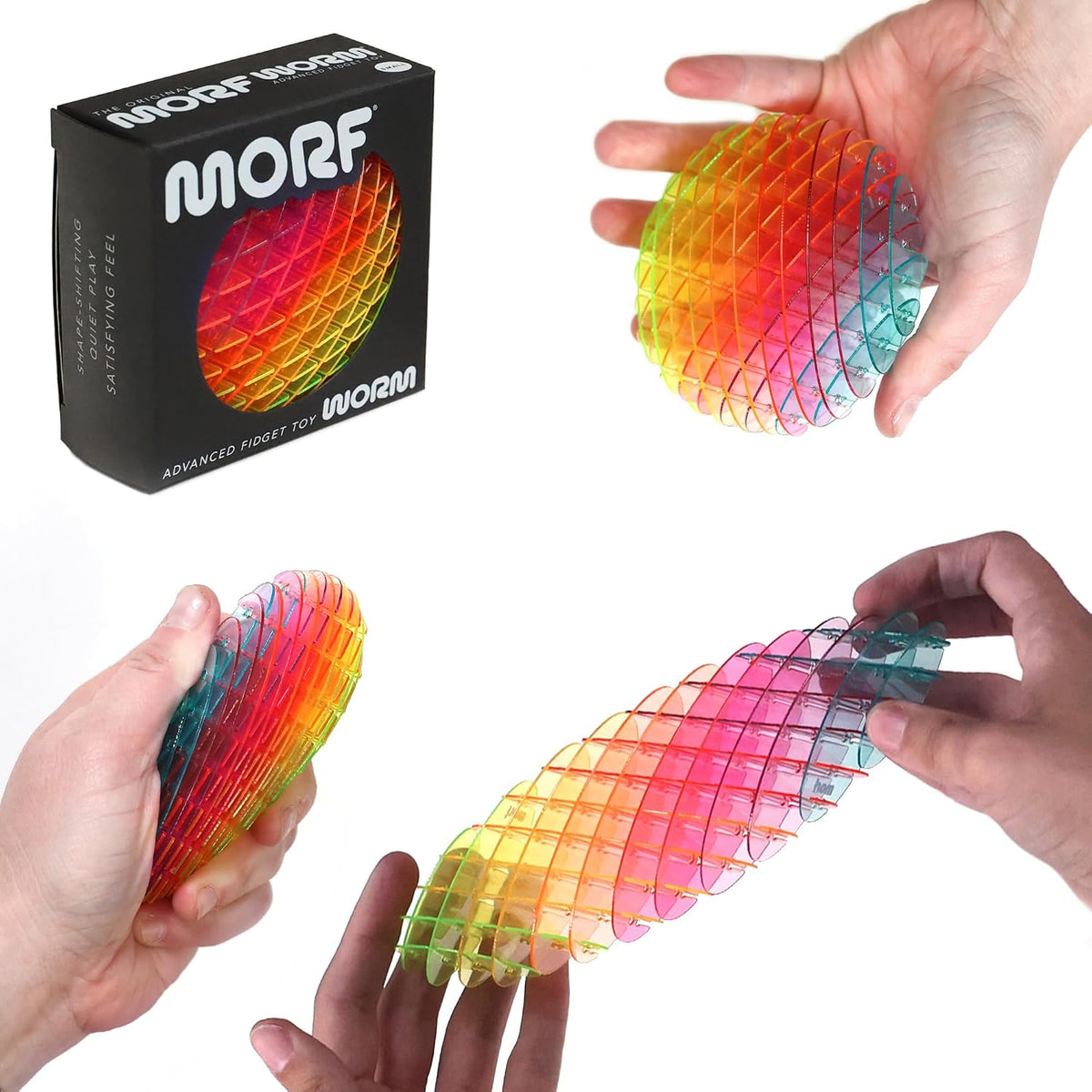 Morf Juguete de Gusano Antiestrés - Juguete Sensorial 3D Flexible d...