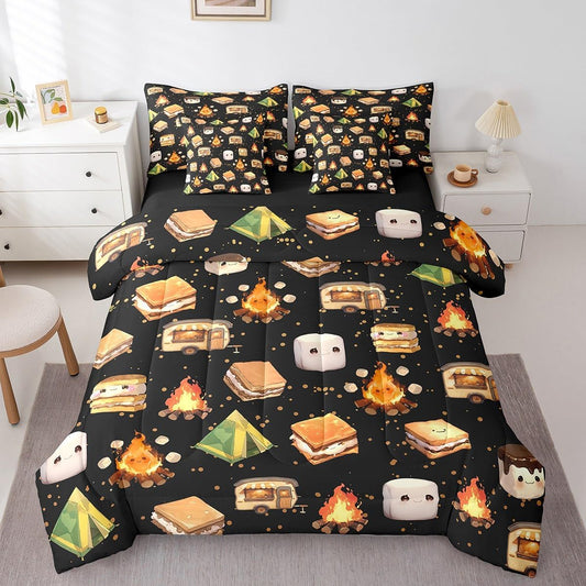 Erosebridal Juego de ropa de cama de 7 piezas para niños, ropa de c...
