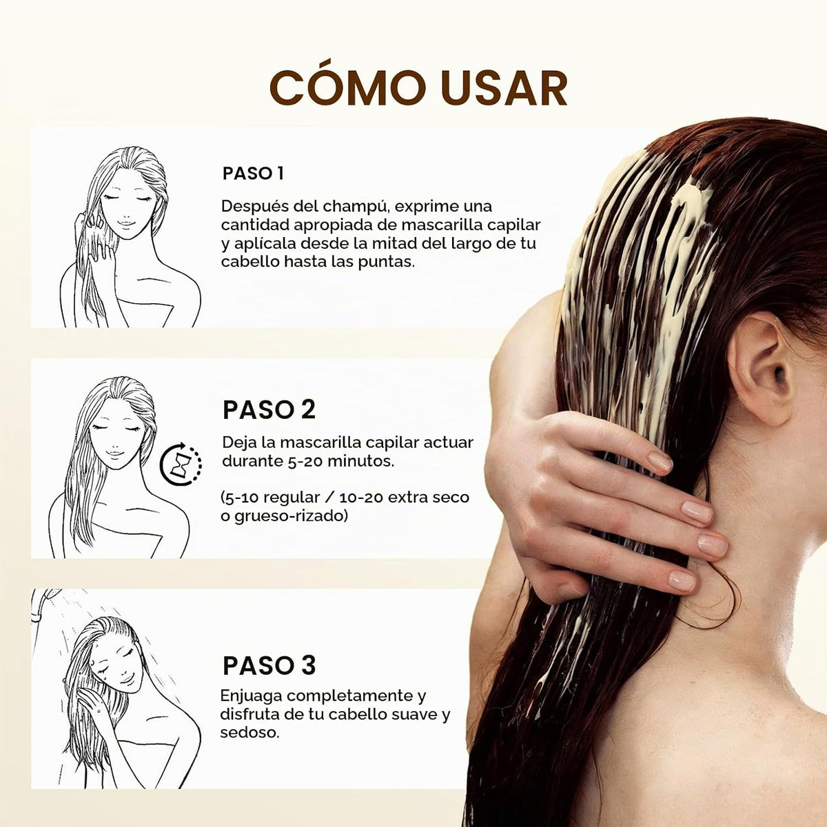 Karseell 100ml 3.38floz Tratamiento capilar de colágeno con aceite...