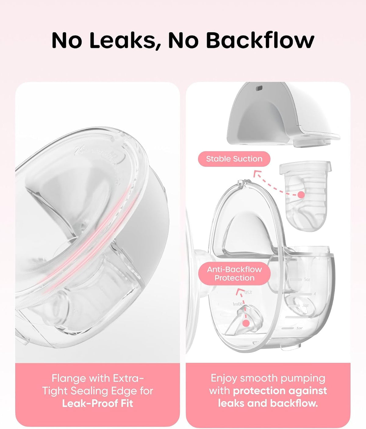 Nuliie S32 - Extractor de leche portátil manos libres, bomba eléctr...