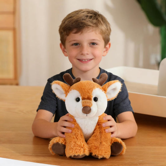 YUKOUQIAN Sika - Muñeco de peluche de ciervo de 8 pulgadas, para ni...