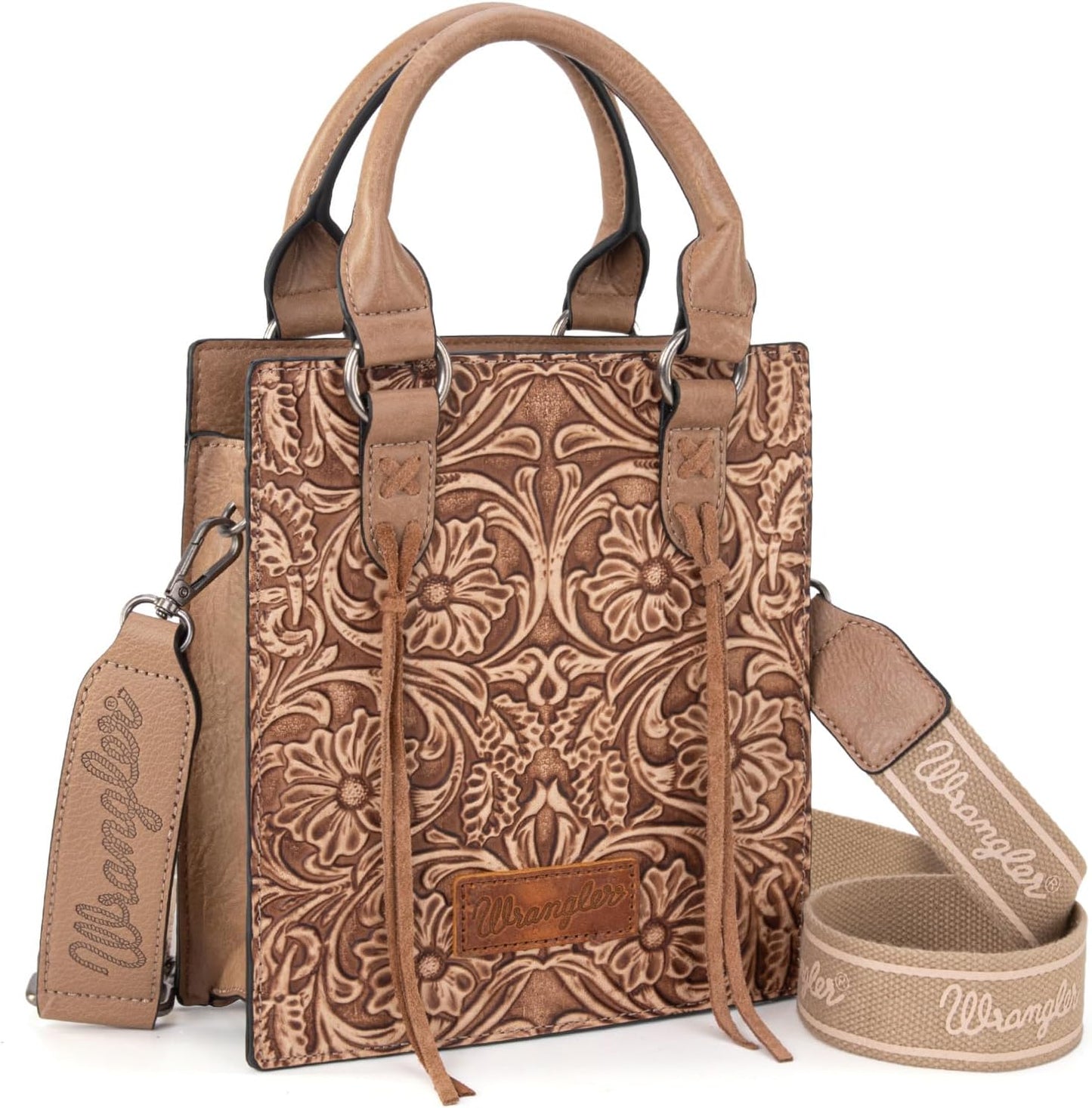Wrangler Bolso Cruzado en Relieve para Mujer con Asa Superior, Bols...