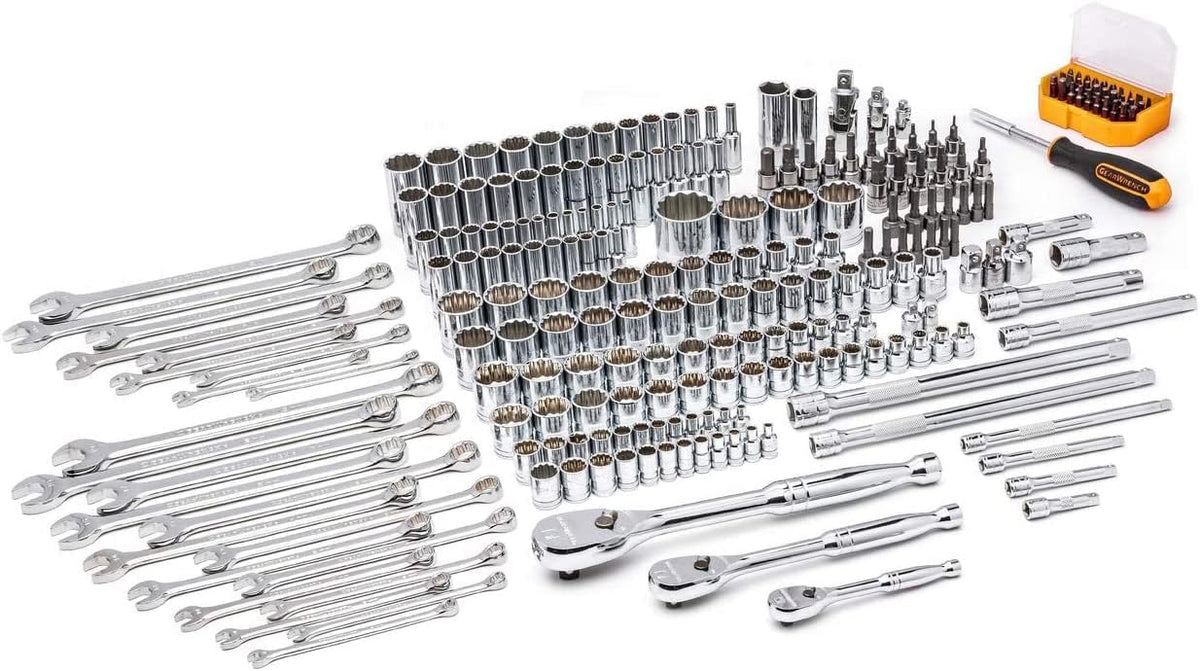 GEARWRENCH Juego de 243 herramientas mecánicas de 12 puntos en caja...