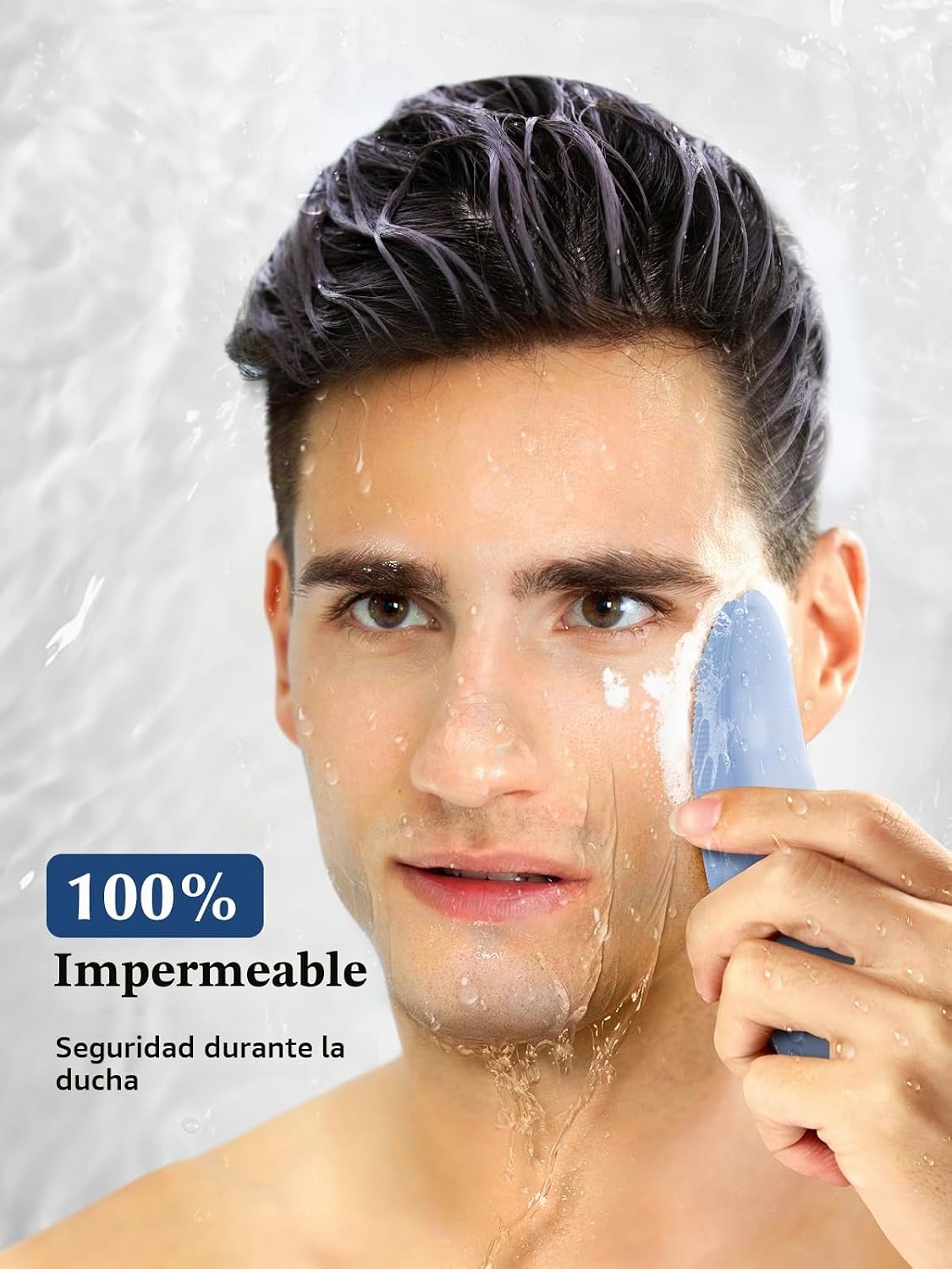COSLUS Cepillo de Limpieza Facial de Silicona Depurador Facial: IPX...