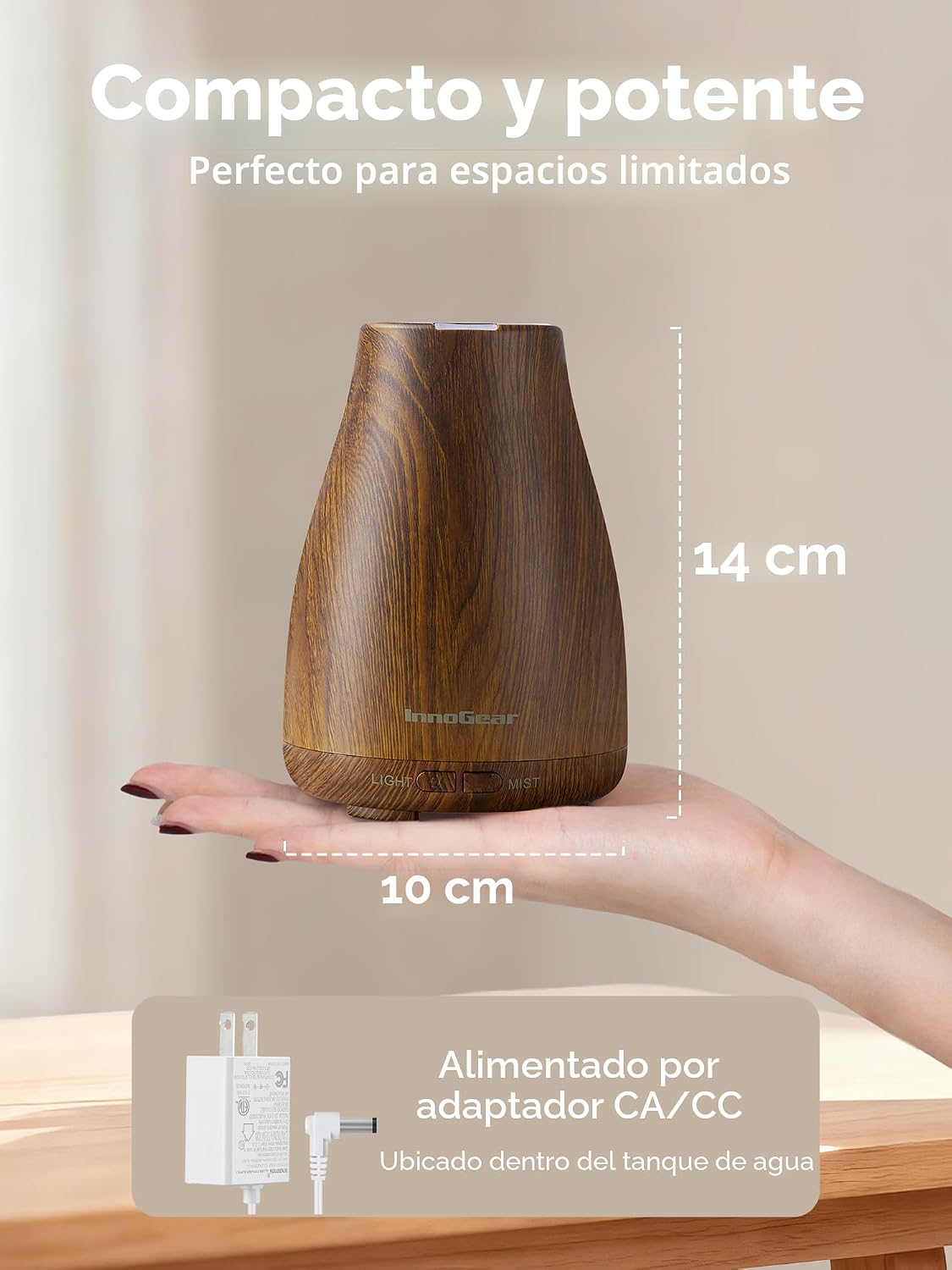 InnoGear Difusor de Aceites Esenciales, Difusores Ultrasónicos para...