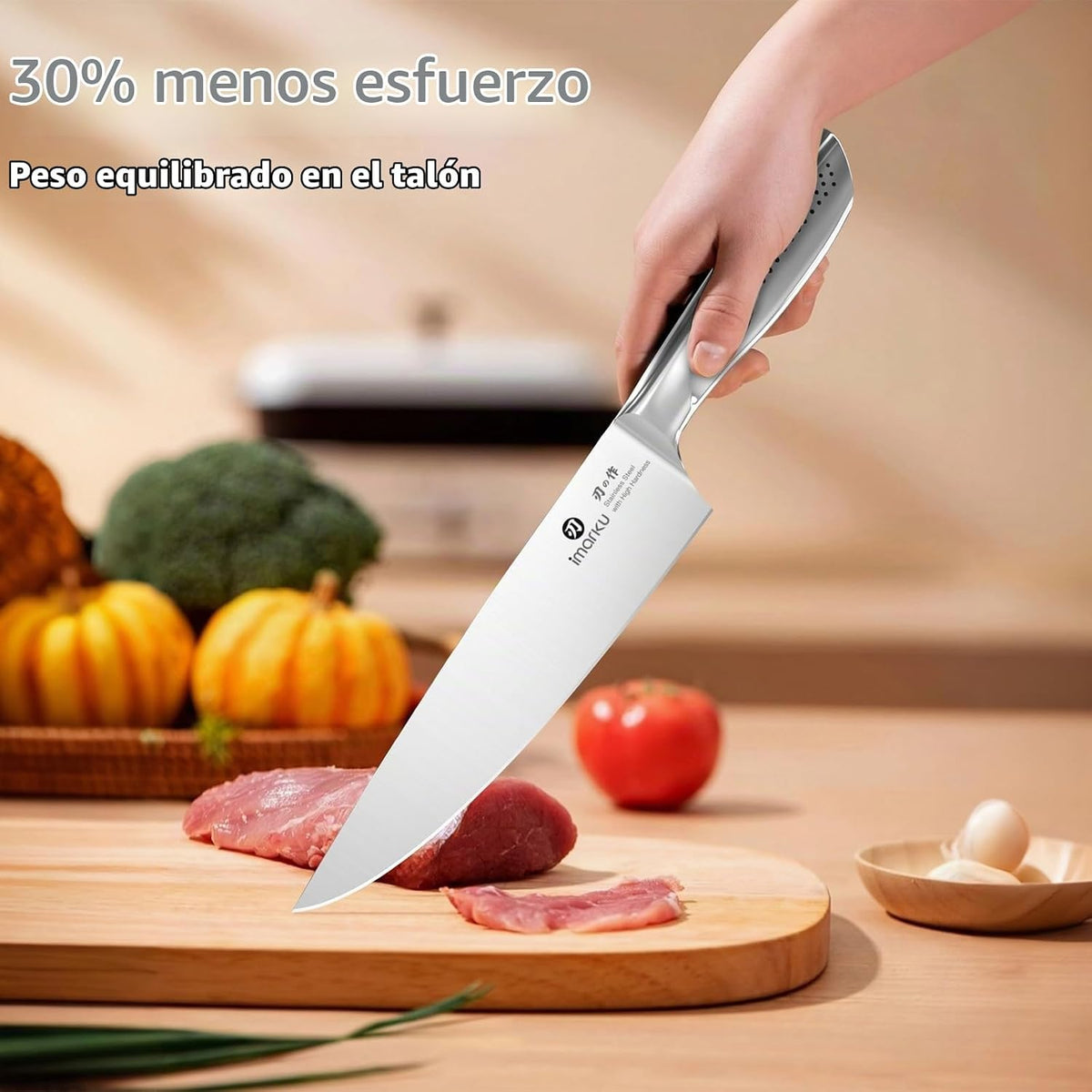 imarku® Juego de cuchillos de cocina, 15 piezas, juego de cuchillos...