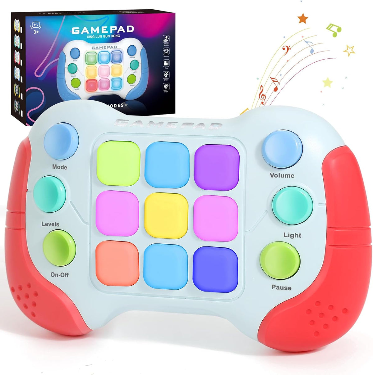 AOTIBO Manija de juguetes de presión rápidos, juego electrónico de...