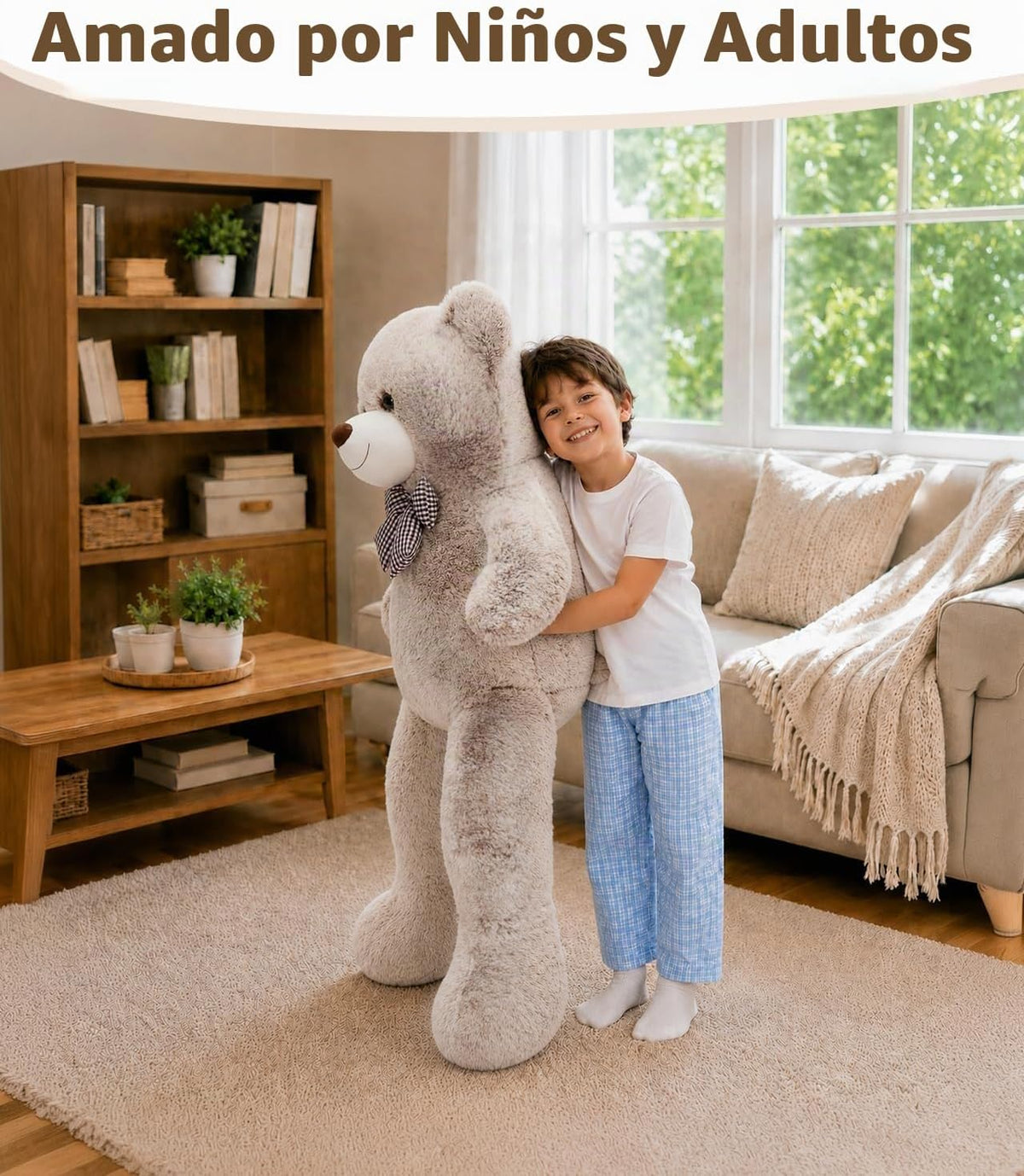 MaoGoLan Juguete de peluche grande de 47 pulgadas suave de dos tono...