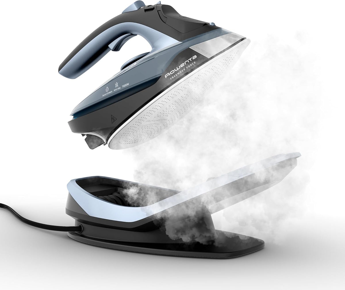 Rowenta Freemove - Plancha inalámbrica con vapor, 1600 vatios, suel...