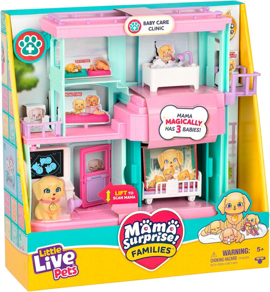 Little Live Pets Mama Surprise Families Pet Vet Playset, Set de Jue...