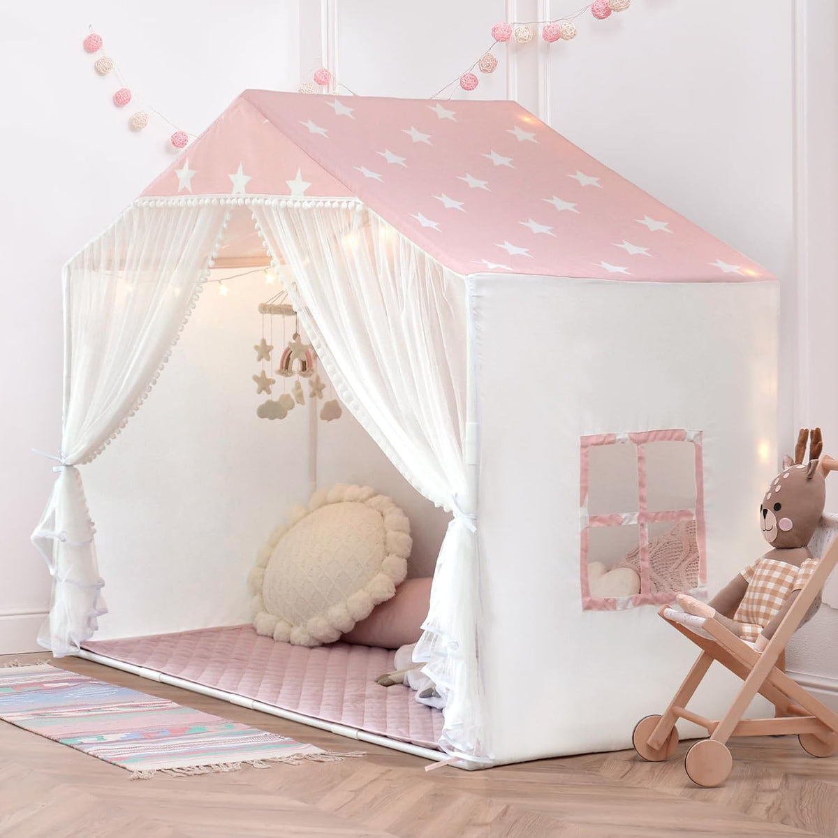 Tienda de campaña para niños con alfombra, tienda de campaña para n...