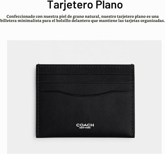 Bolso de mano Coach en cuero de grano natural, Negro, Talla única