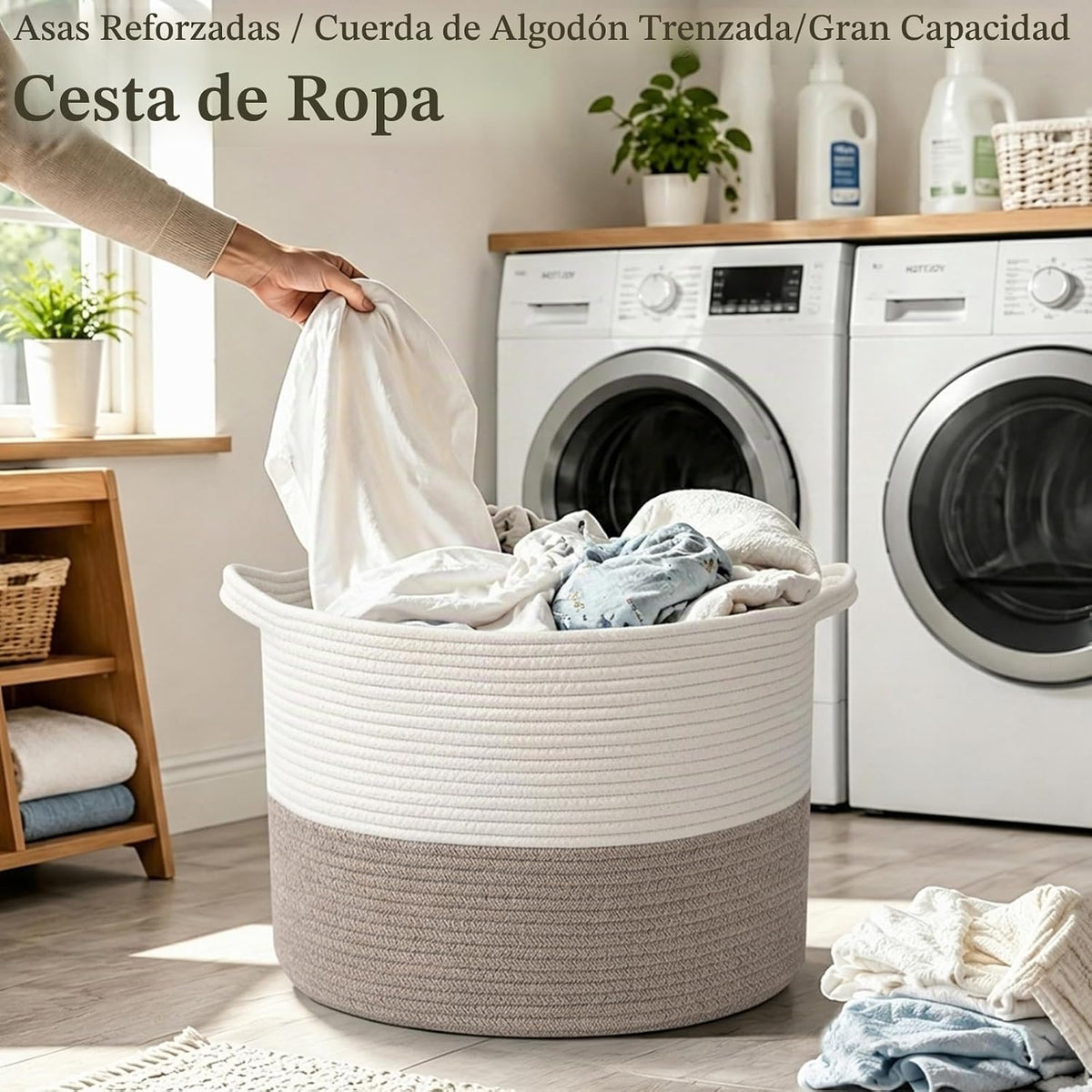 HZFTJOY - Canasta grande para organización, organizadores de armari...