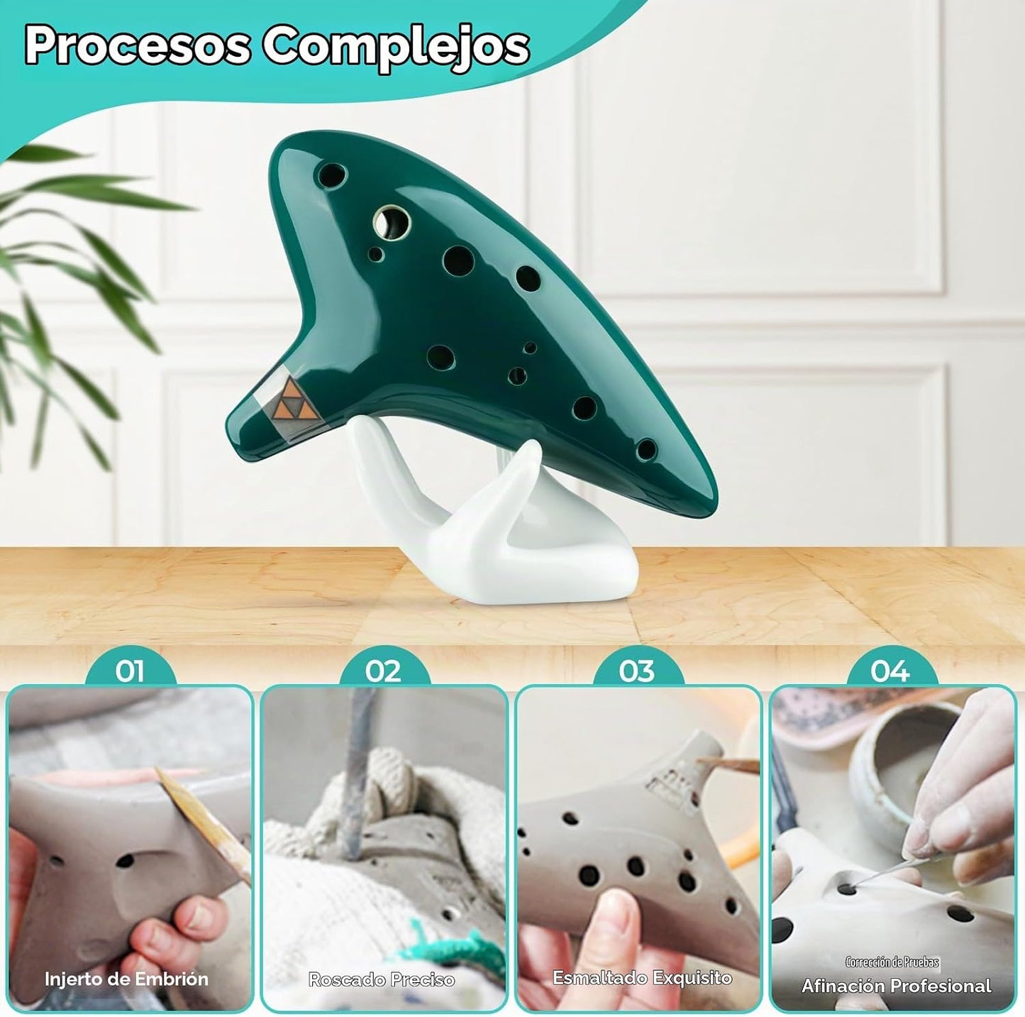 Ohuhu Zelda Ocarina Alto C de 12 hoyos con libro de canciones, rega...
