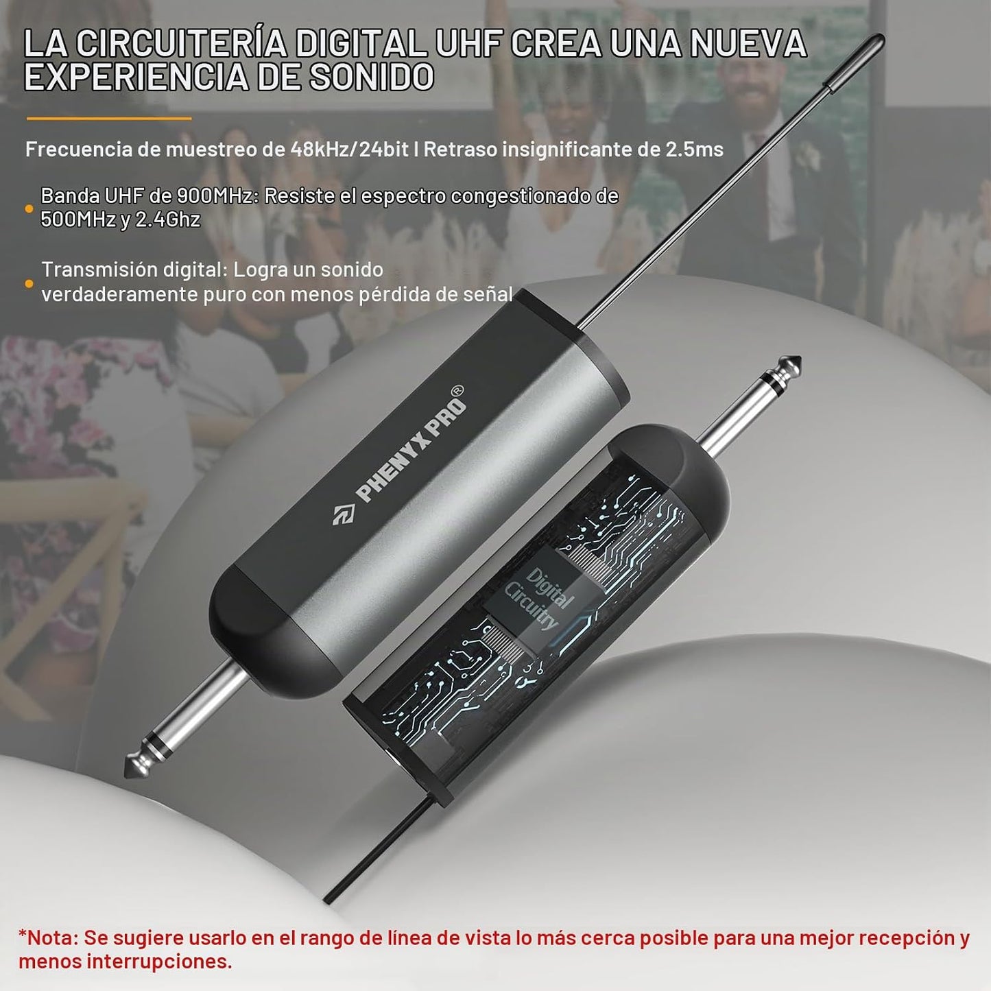 Phenyx Pro Dual UHF Digital Handheld\/Headset Micrófono Sistema PDP...