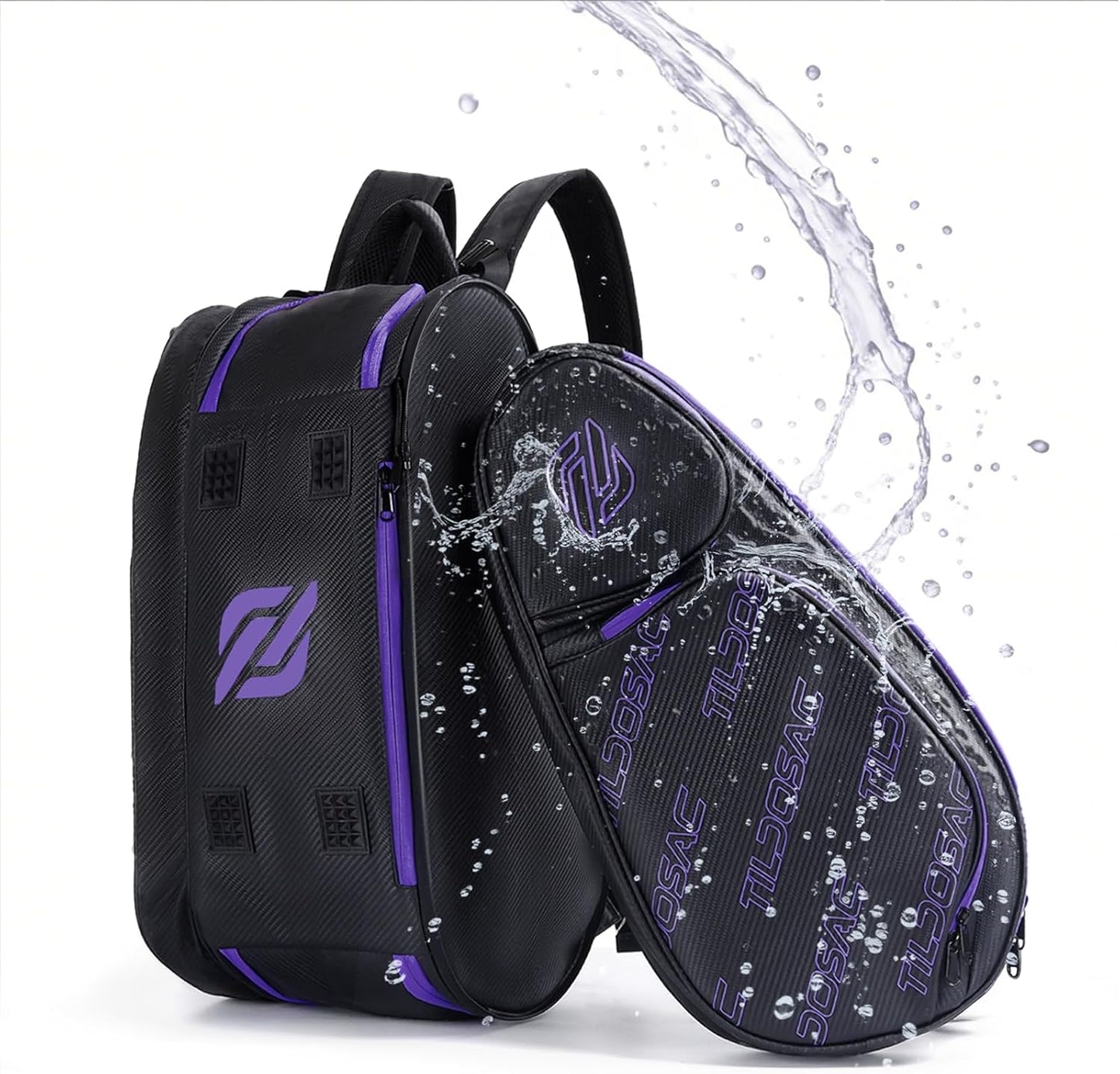 TILDOSAC Bolsa desmontable 2 en 1 para pickleball y pádel para homb...