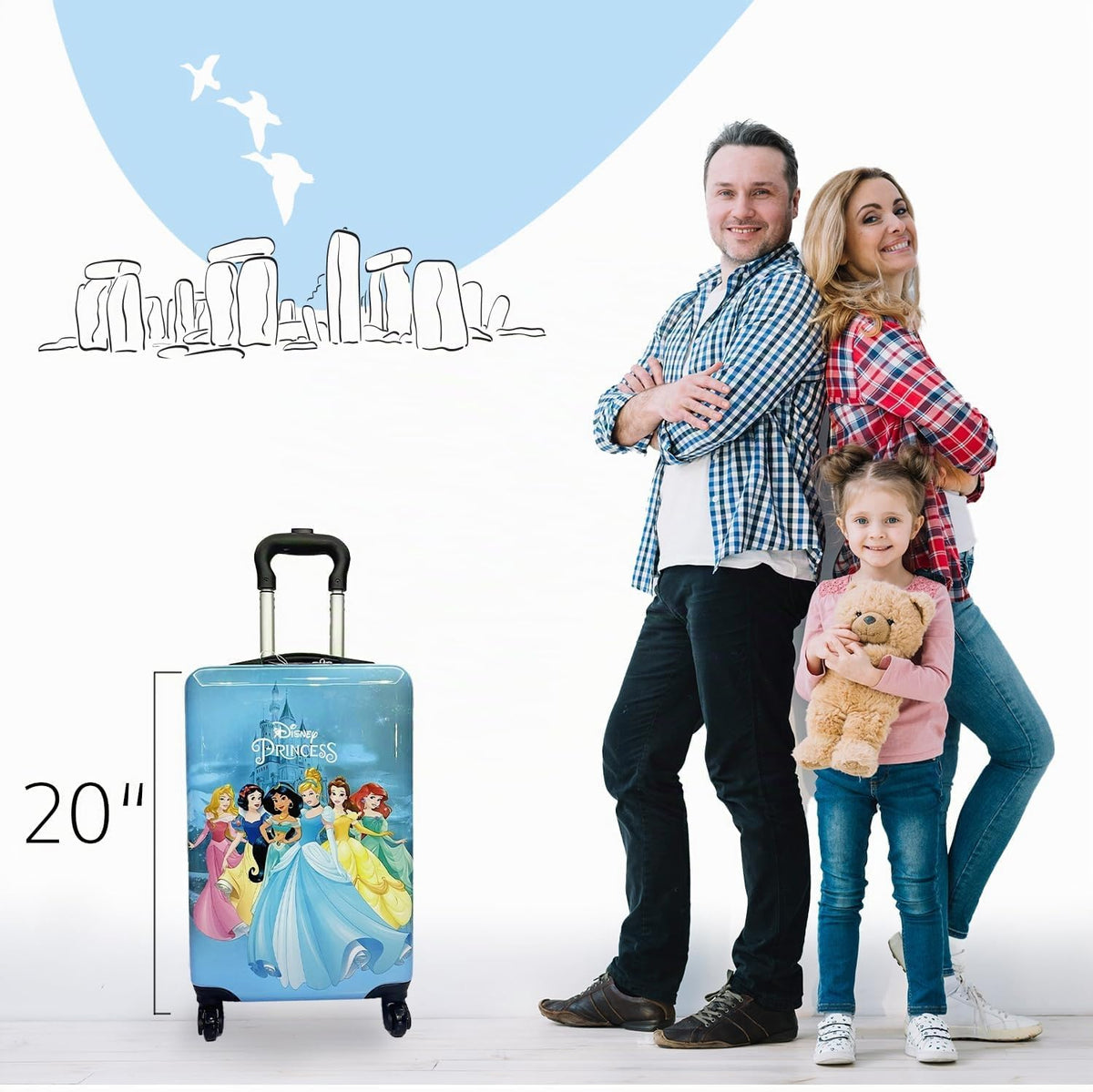 Fast Forward Equipaje de 20 Pulgadas para Niños - Trolley de Viaje...